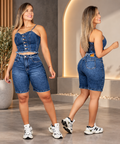 CONJUNTO DENIM SCULPT – CORSET + BERMUDA