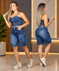 SET DENIM URBAN – TOP + SHORT CARGO